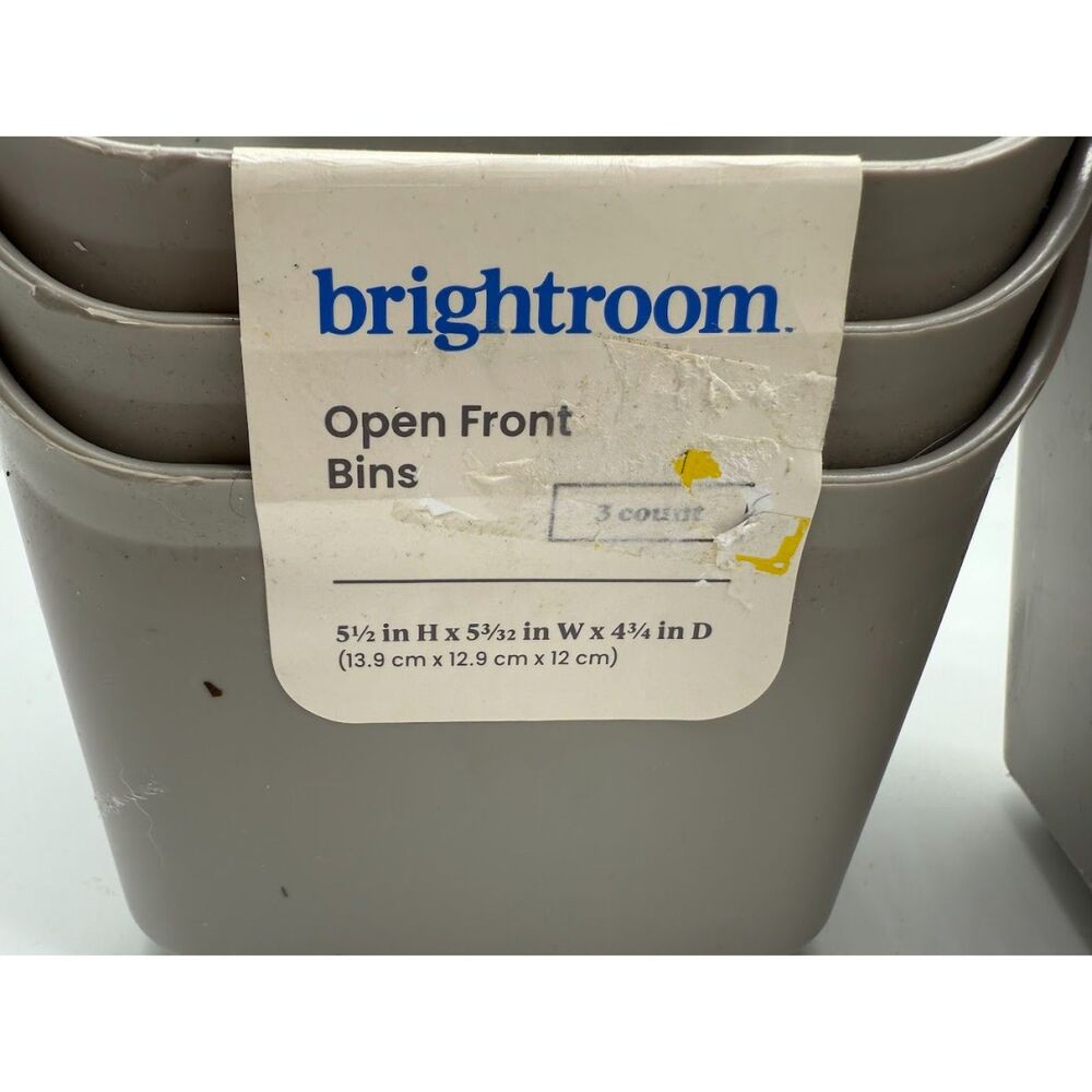 Brightroom Open Front Bins 5.5"h X 5 3/32" w X 4 3/4" d - Picture 2 of 3